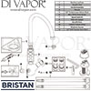Bristan Kingsbury Easyfit Sink Mixer Lever Tap Spares